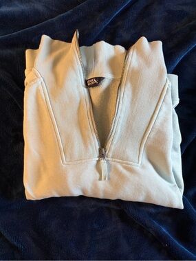 Women’s Light Blue Quarter-Zip Sweater